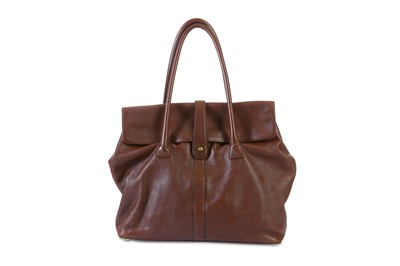 Lot 84 - Chanel Brown Leather Overnight Bag, c. 2000-02,...