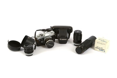 Lot 972 - A Canon FT SLR Outfit Serial Number: 528644...