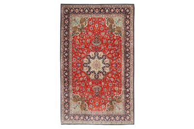Lot 40 - A FINE KASHAN CARPET, CENTRAL PERSIA  approx:...