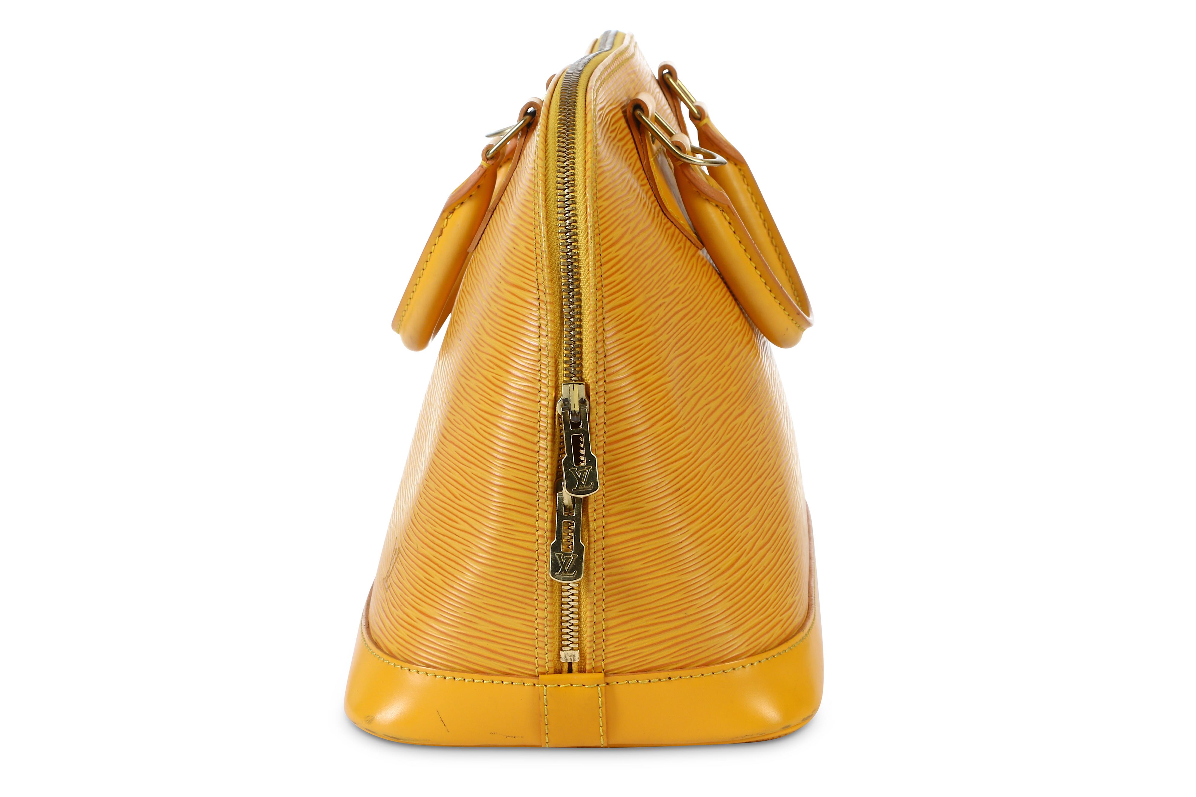 Lot 145 - Louis Vuitton Yellow Epi Alma PM, c. 1996