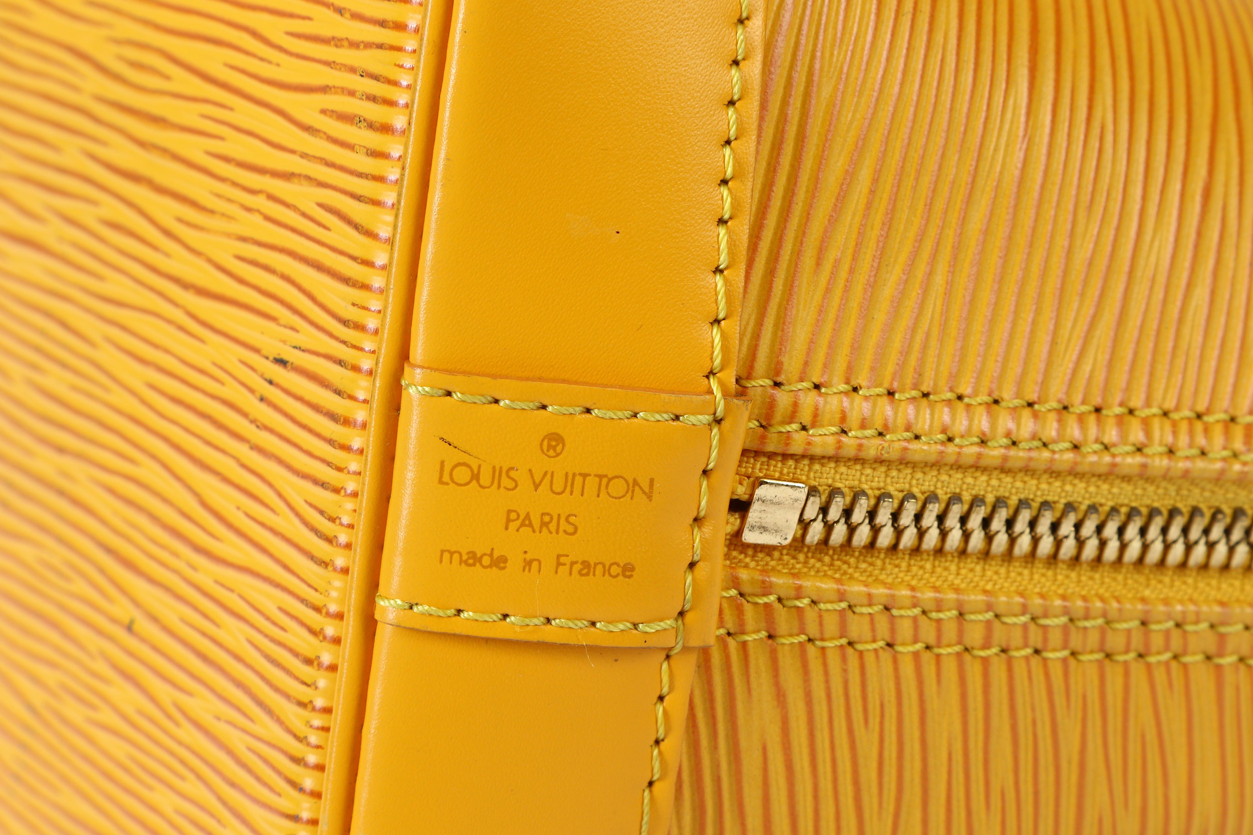 Lot 145 - Louis Vuitton Yellow Epi Alma PM, c. 1996