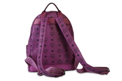 Lot 154 - MCM Purple Sprinkle Stark Stud Small Backpack,...