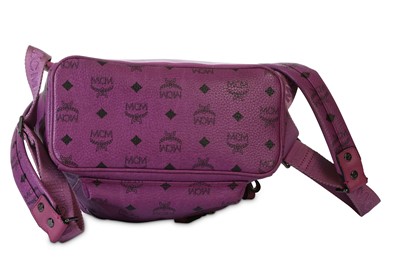 Lot 154 - MCM Purple Sprinkle Stark Stud Small Backpack,...