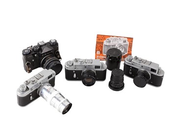 Lot 926 - KMZ Zorki-4 (2 Cameras) Serial Nos:...