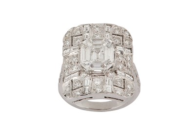 Lot 59 - A diamond dress ring The centre composed of...