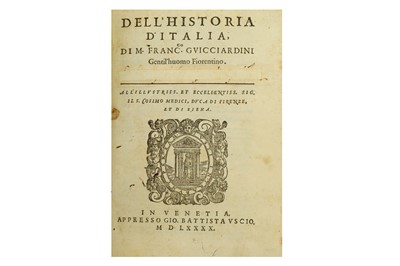 Lot 47 - La Historia d'Italia…Diuisa in Venti Libri,...