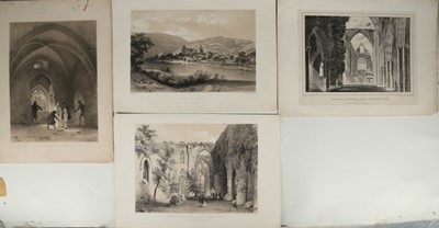 Lot 401 - Haworth Fielding, five lithographs of Tintern...