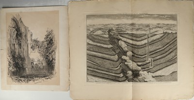 Lot 401 - Haworth Fielding, five lithographs of Tintern...