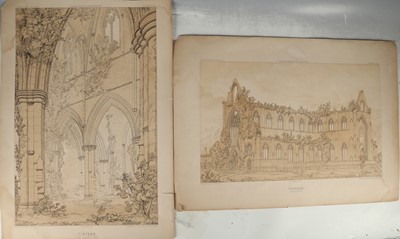 Lot 401 - Haworth Fielding, five lithographs of Tintern...
