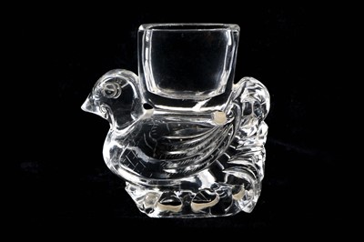 Lot 494 - A 20th Century rock crystal Olmec bird vessel,...