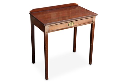 Lot 319 - A 19th century mahogany side table with single...