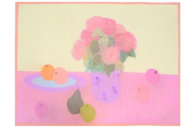 Lot 101 - BERNARD MYERS (1925-2007) Chrysanthemums with...