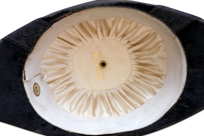 Lot 358 - A 19th century Royal Naval bicorn hat by Johns...