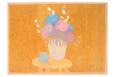 Lot 106 - BERNARD MYERS (1925-2007) Still life of...