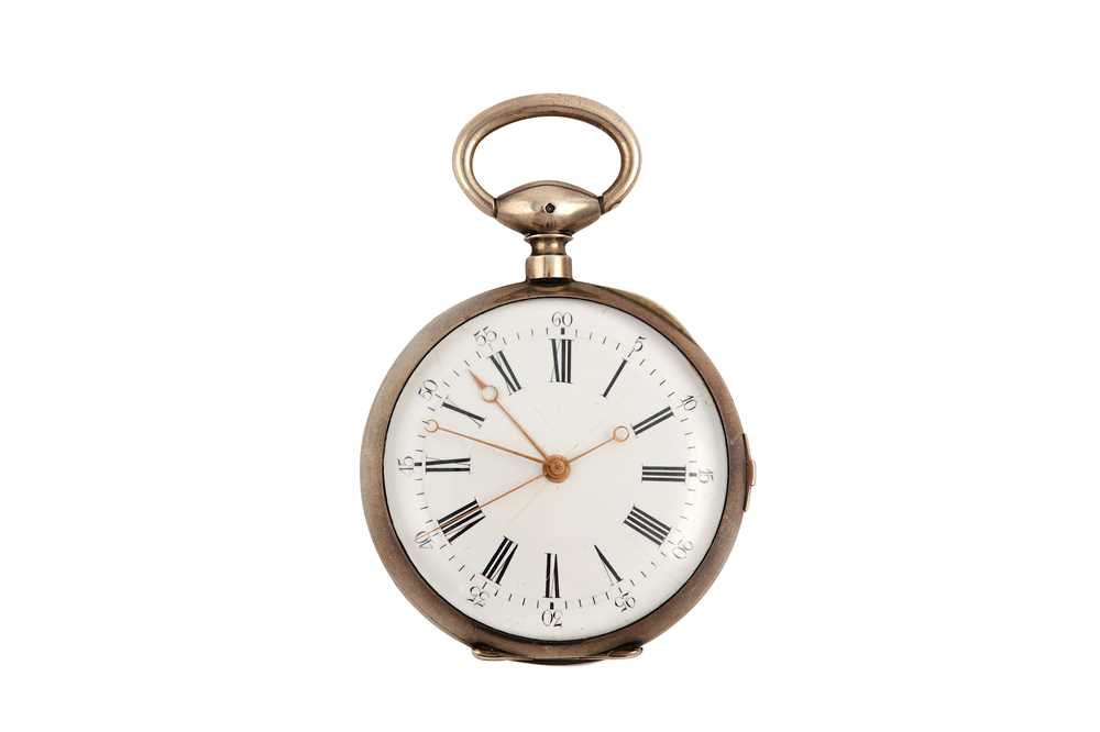 Lot 603 - POCKET WATCH. A SILVER  OPEN FACE POCKET WATCH...