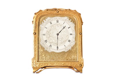 Lot 126 - A FINE MID 19TH CENTURY ENGRAVED GILT BRASS...