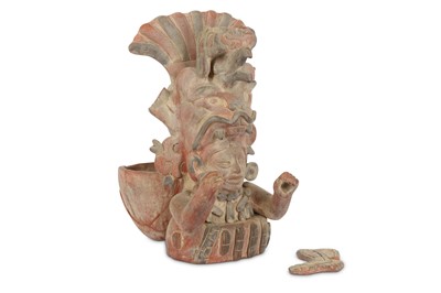 Lot 859 - A TEOTIHUACAN STYLE TERRACOTTA INCENSARIO ...