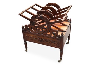 Lot 416 - A Regency mahogany Canterbury, with three...