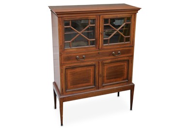 Lot 423 - An Edwardian mahogany display cabinet, with...