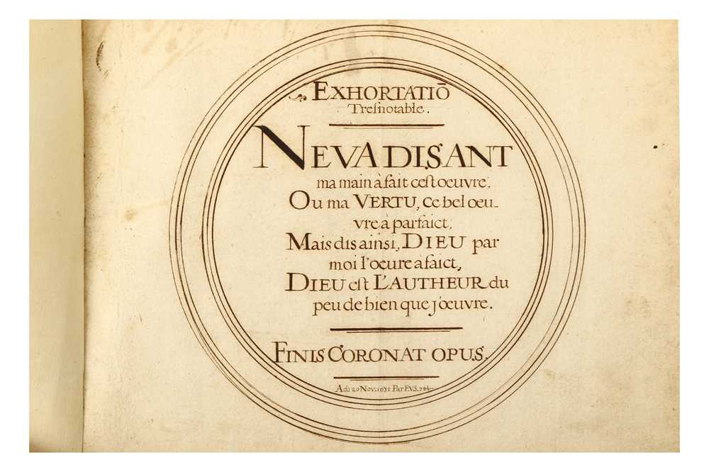 Lot 21 - Calligraphy notebook.- Sambix (Felix van)...