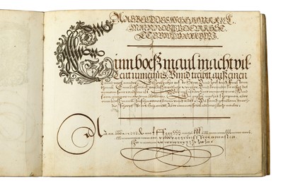Lot 21 - Calligraphy notebook.- Sambix (Felix van)...