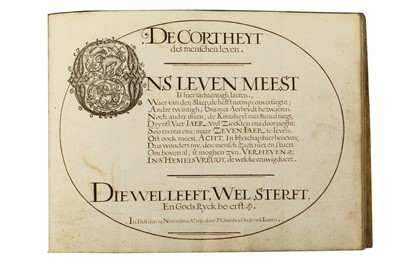 Lot 21 - Calligraphy notebook.- Sambix (Felix van)...