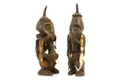 Lot 803 - TWO SONGYE MALE COMMUNITY POWER FIGURES Both...