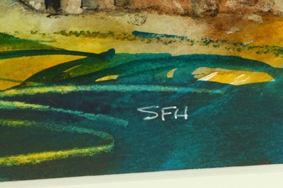 Lot 91 - BRENDA HARTILL (B.1952) The gully Signed and...
