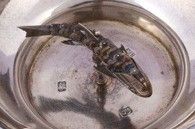 Lot 206 - A NIELLOED SILVER CUP  Possibly Van region,...