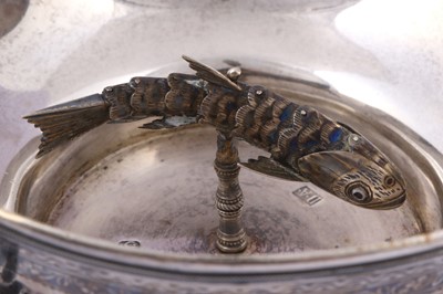 Lot 206 - A NIELLOED SILVER CUP  Possibly Van region,...