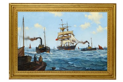 Lot 119 - JAMES BRERETON (B.1954) In from the sea Signed...