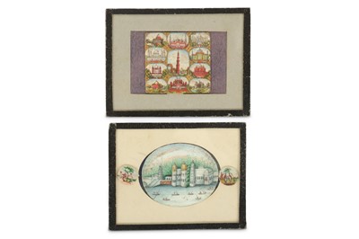 Lot 862 - TWO INDIAN MINIATURE PAINTINGS ON IVORY...