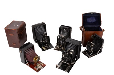 Lot 949 - A Tray of Folding Plate Cameras examples...