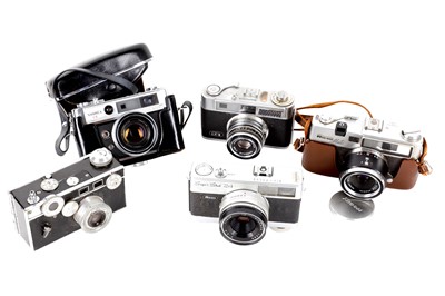 Lot 951 - A Group of mid Century Rangefinders including...