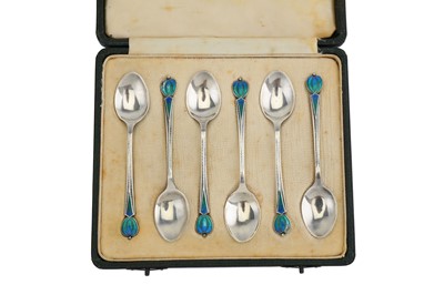 Lot 292 - A cased set of six George VI sterling silver...