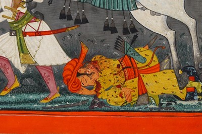 Lot 359 - AN EQUESTRIAN PORTRAIT OF MARU RAGAPUTRA OF...
