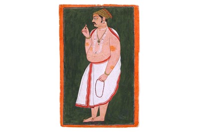 Lot 357 - A ROTUND MAN IN A DHOTI Bundi or Kota,...