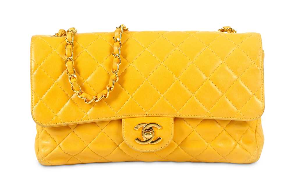Chanel Yellow Classic Square Mini Flap Bag  Chanel bag Chanel mini  square Bag accessories