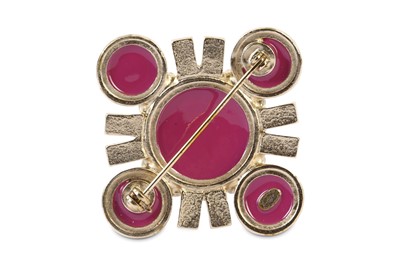 Lot 18 - Chanel Pink Enamel Brooch, Spring 2014, pale...