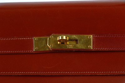 Lot 29 - Hermès Oxblood Box Kelly Retourné 35, 1960s,...
