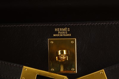 Lot 110 - Hermès Dark Brown Kelly Sellier 32, c. 2002,...