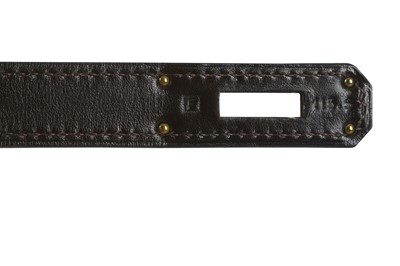 Lot 110 - Hermès Dark Brown Kelly Sellier 32, c. 2002,...