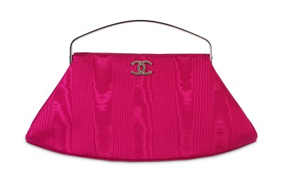 Lot 20 - Chanel Fuchsia Silk Frame Bag, c. 1997-99,...