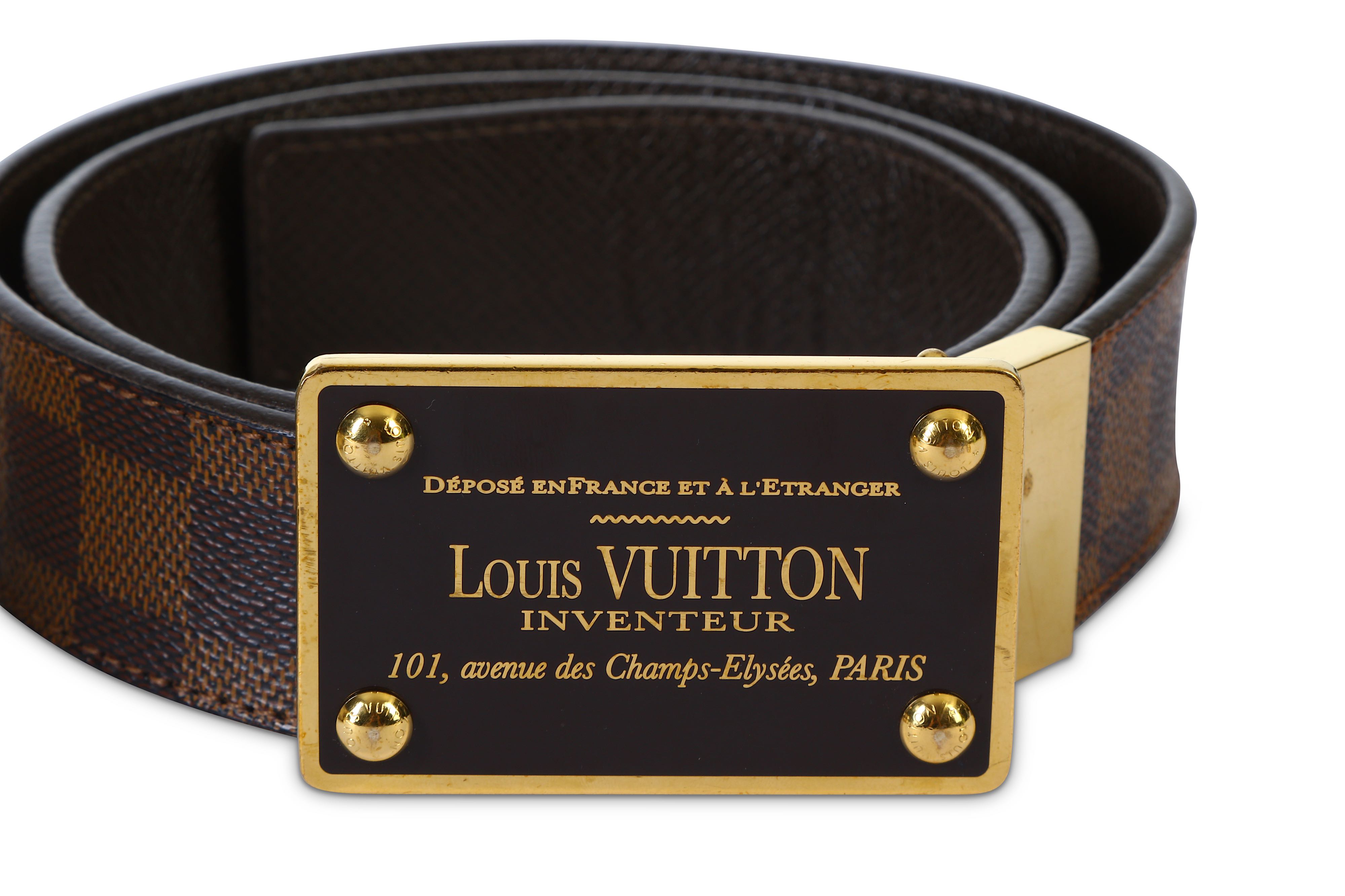 Lot 63 - Two Louis Vuitton Belts, c. 2011, one a