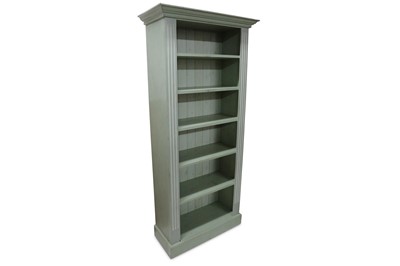 Lot 714 - A late 20th century green painted pine open...