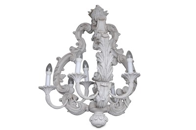 Lot 734 - An Italian Chelini chandelier, carved and...