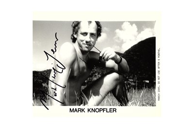 Lot 227 - Knopfler (Mark) Black and white photograph...
