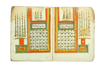 Lot 163 - AN ARABIC PRIMER  Possibly North Africa, late...