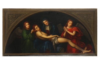 Lot 188 - AFTER FRANCESCO FRANCIA  The Pieta Oil on...