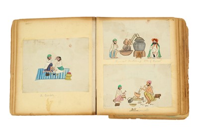 Lot 350 - A PUNJABI PROVINCIAL ALBUM WITH FORTY...